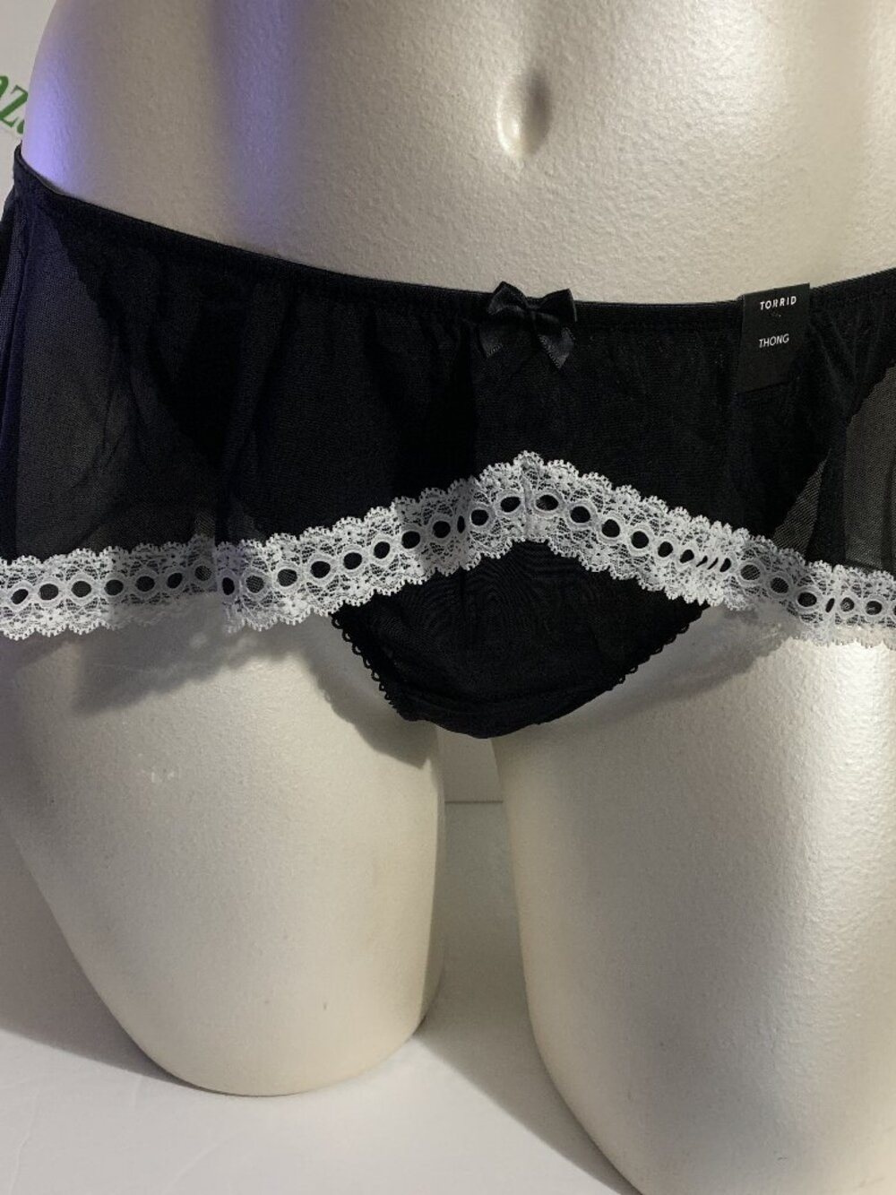 Torrid Thong Panties Underwear Lingerie French Maid Skirt Costume Plus 6 30